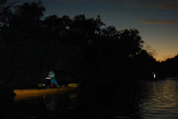 Canning River at night